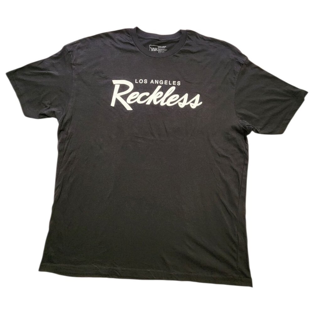 Young & Reckless Los Angeles Black Graphic T-Shirt Cotton 2XL